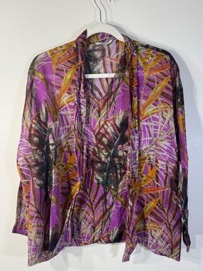 Caliban Womens Long Sleeve Floral Shirt